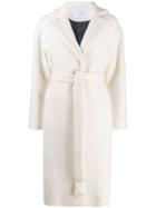 Giada Benincasa Belted Knee-length Coat - White