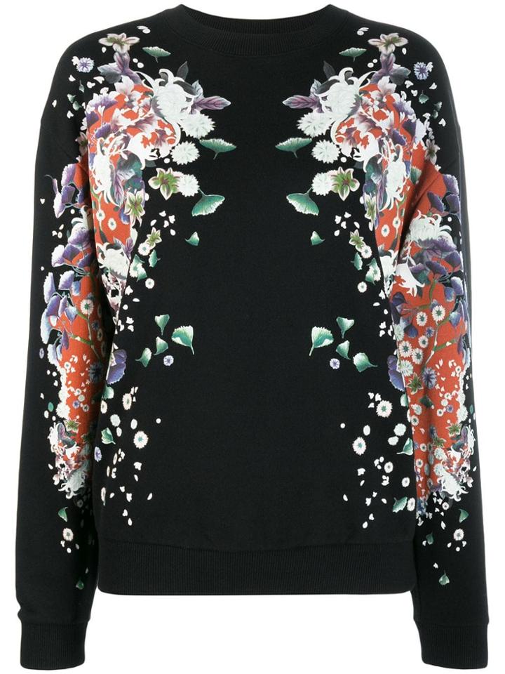 Givenchy Floral Print Sweatshirt - Black