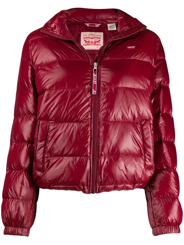 Levi's Francine High-neck Puffer Jacket - Red