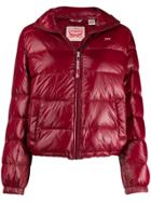 Levi's Francine High-neck Puffer Jacket - Red
