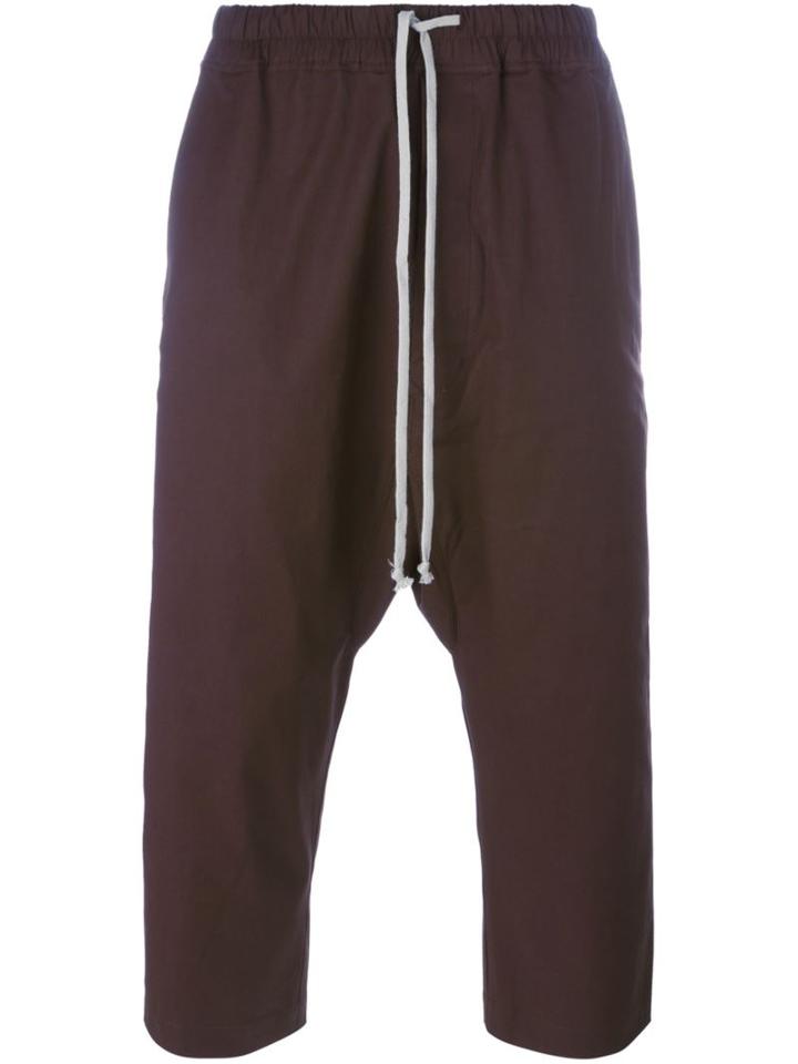 Rick Owens Drop-crotch Crop Trousers