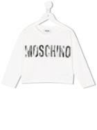 Moschino Kids - Logo Print Sweatshirt - Kids - Cotton/spandex/elastane - 6 Yrs, White