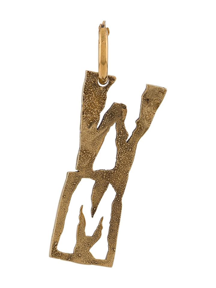 Acne Studios Alphabet W Earring - Gold