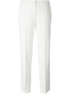 Ermanno Scervino Slim Fit Trousers, Women's, Size: 38, White, Viscose/spandex/elastane/acetate/cupro
