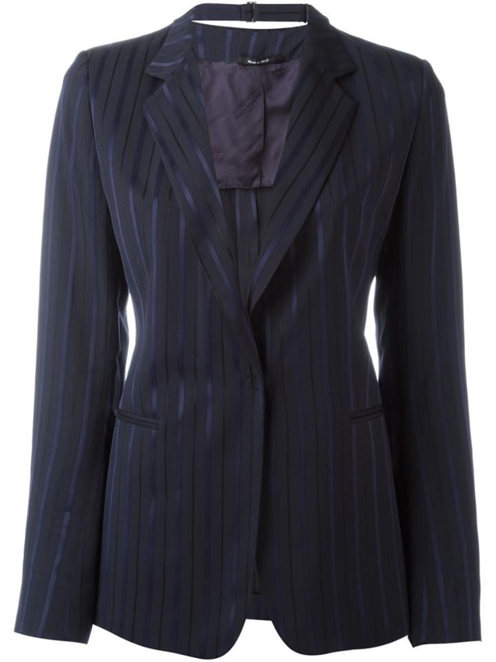 Maison Margiela Pinstripe Blazer - Black
