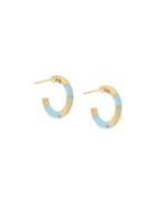 Aurelie Bidermann Small Hoop Positano Earrings - Metallic