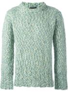 Ann Demeulemeester Thick Knit Sweater, Men's, Size: Small, Green, Wool