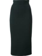 Scanlan Theodore Crepe Back Slit Skirt
