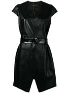Federica Tosi Belted Wrap Dress - Black