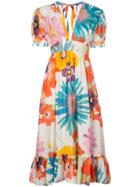 Carolina K Gardenia Floral Print Dress - Multicolour
