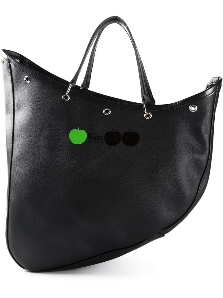 Comme Des Garçons Cdg X The Beatles Boat Bag, Women's, Black, Artificial Leather