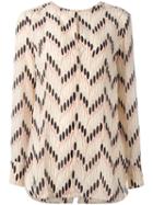 Marni Crepe De Chine Printed Blouse, Women's, Size: 42, Yellow/orange, Silk