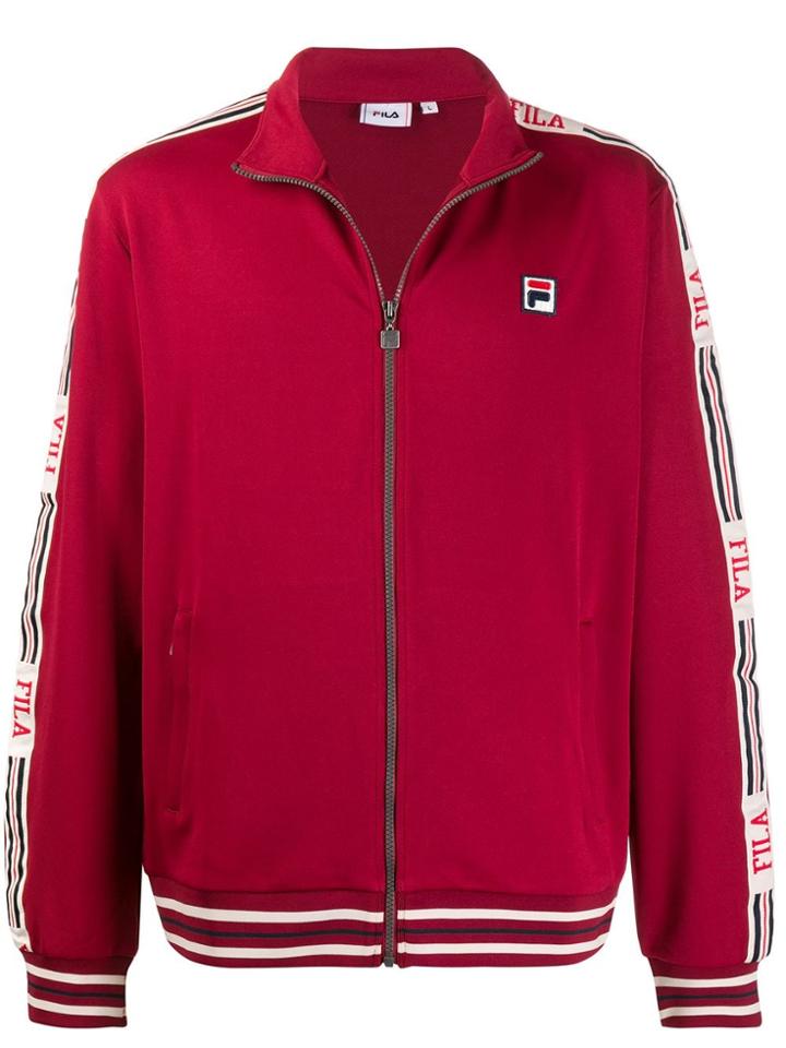 Fila Side Logo Stripe Detail Jacket - Red