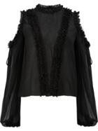 Alexis Cold-shoulder Blouse - Black