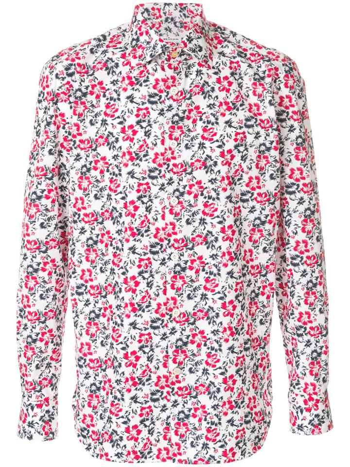 Kiton Floral Print Shirt - White
