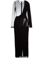 Christopher Kane - Long Cut-out Dress - Women - Spandex/elastane/viscose - 40, Black, Spandex/elastane/viscose
