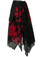 Antonio Marras Asymmetric Layered Skirt - Black