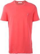 Versace Collection Plain T-shirt, Men's, Size: Large, Pink/purple, Cotton