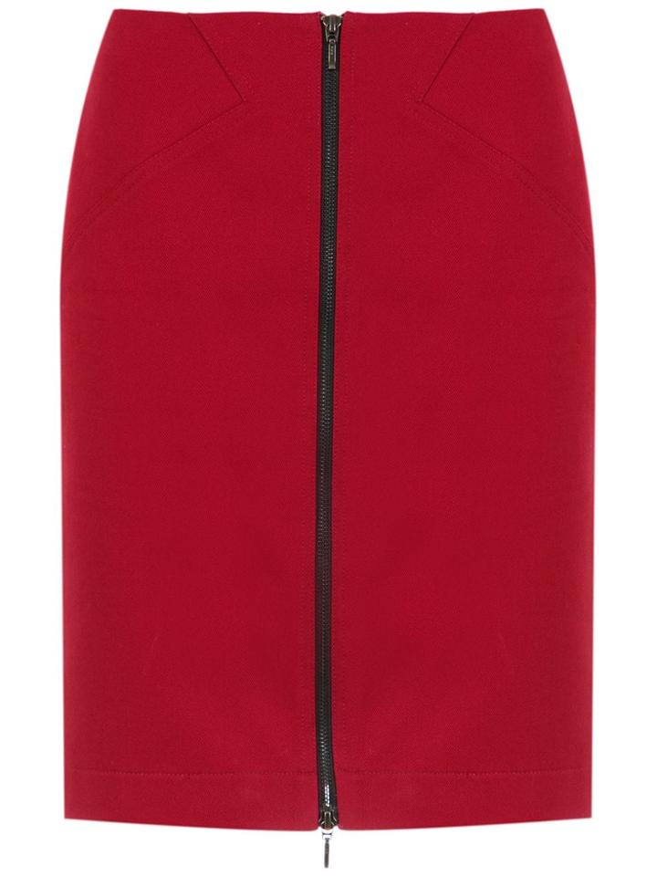 Reinaldo Lourenço Zipped Skirt - Red