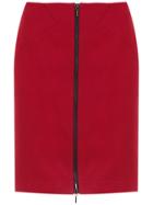 Reinaldo Lourenço Zipped Skirt - Red