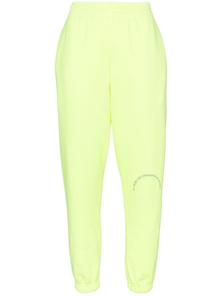 Martine Rose Fluorescent Track Pants - Yellow
