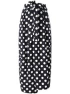 Christian Wijnants 'svel' Polka Dots Skirt, Women's, Size: 40, Black, Cotton/cupro