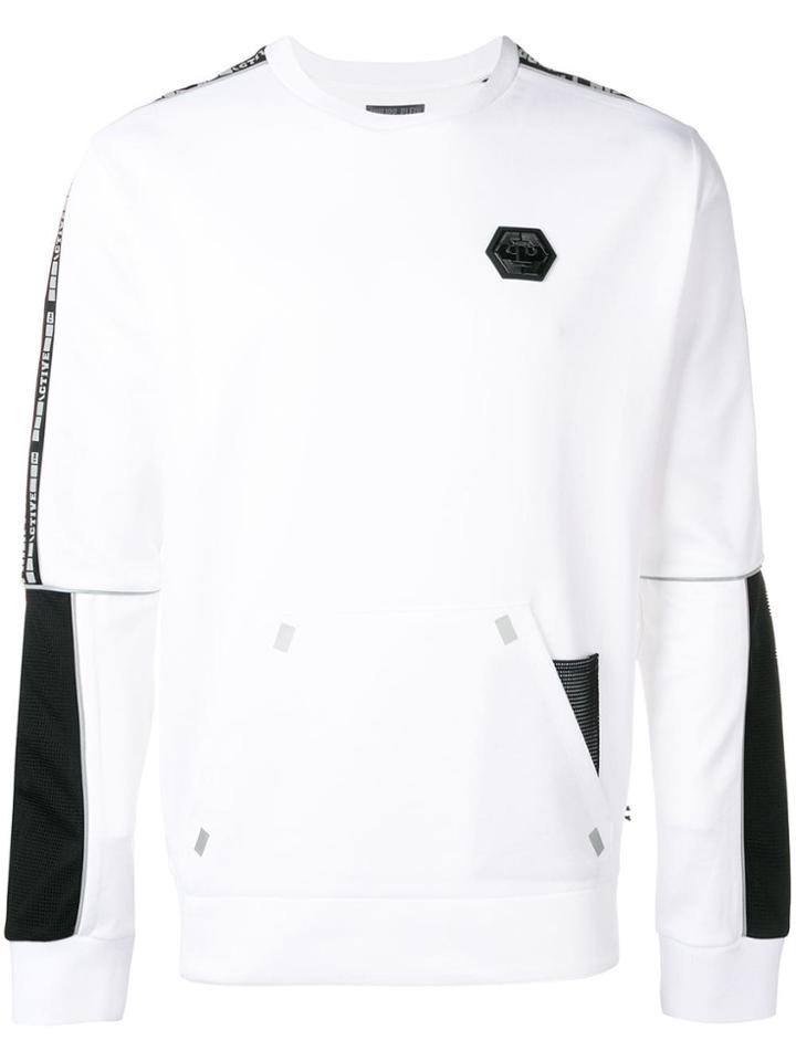 Philipp Plein Printed Logo Sweater - White