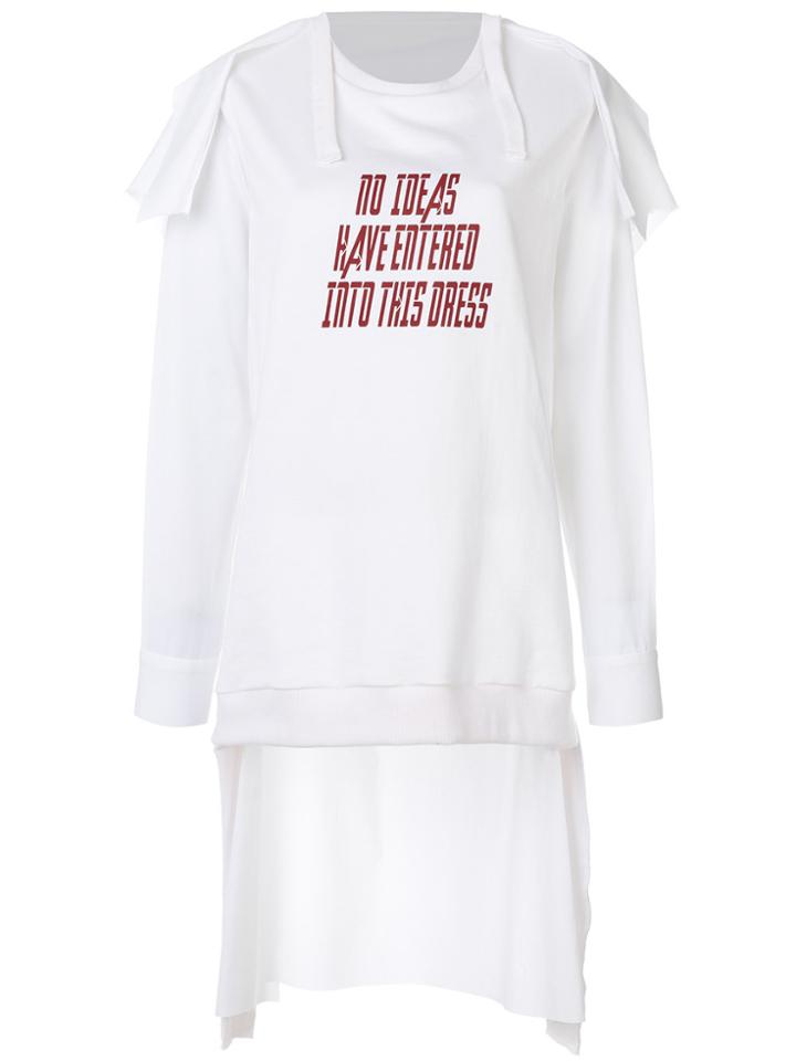 Moohong Layered Sweatshirt - White