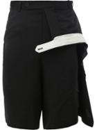 Moohong Tailored Shorts, Men's, Size: 46, Black, Acetate/rayon
