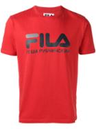 Gosha Rubchinskiy Gosha Rubchinskiy X Fila Logo T-shirt, Men's, Size: Large, Red, Cotton