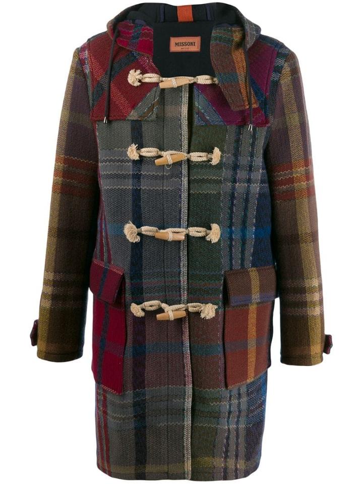 Missoni Hooded Duffle Coat - Blue