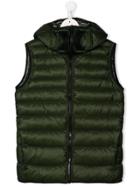 Ai Riders On The Storm Teen Panelled Padded Gilet - Green