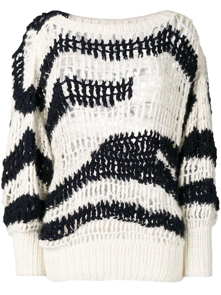 Sonia Rykiel Net Effect Jumper - White