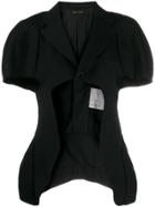 Comme Des Garçons Deconstructed Cut-out Jacket - Black
