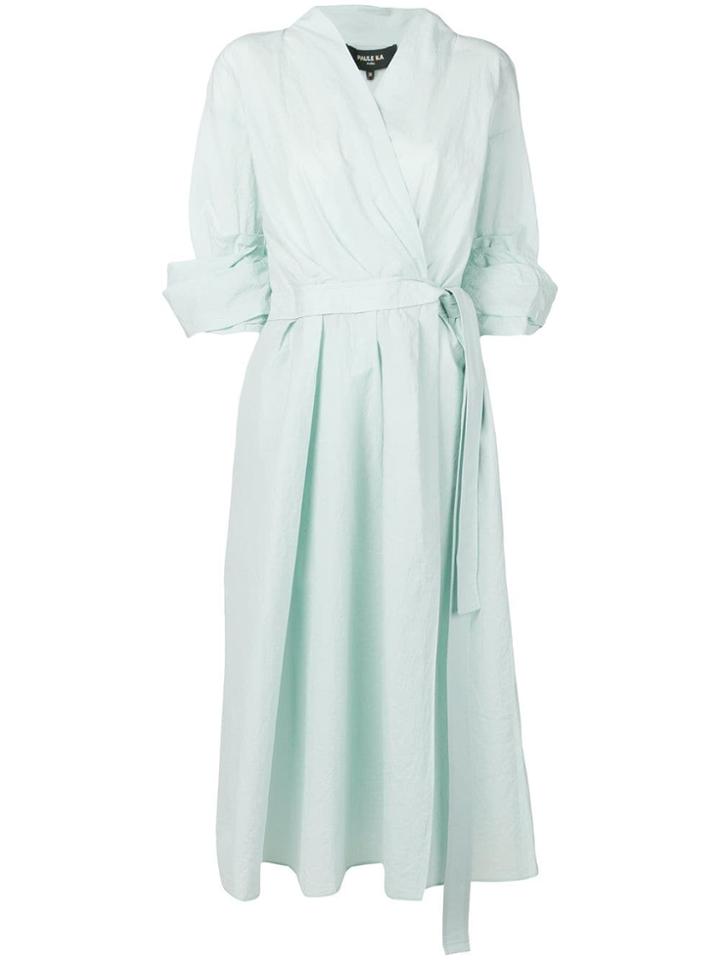 Paule Ka Wrap Midi Dress - Blue
