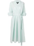 Paule Ka Wrap Midi Dress - Blue