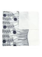 Serpui Floral Pattern Scarf - White