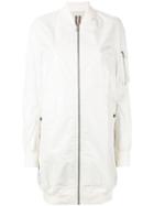 Rick Owens Drkshdw - Zipped Coat - Women - Cotton - M, Women's, Nude/neutrals, Cotton
