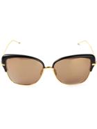 Thom Browne Eyewear Oversized Square Frame Sunglasses - Metallic