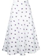 Bambah - Josephine Midi Skirt - Women - Silk - 8, White, Silk