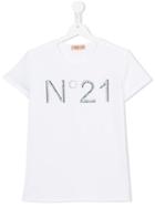 No21 Kids - Logo Print T-shirt - Kids - Cotton/spandex/elastane - 14 Yrs, Girl's, White