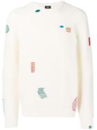 Ps By Paul Smith Contrast Stitch Jumper - White