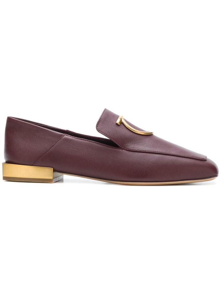 Salvatore Ferragamo Gancio Loafers - Red