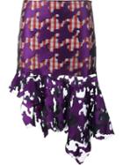Marques'almeida Houndstooth Fit And Flare Skirt