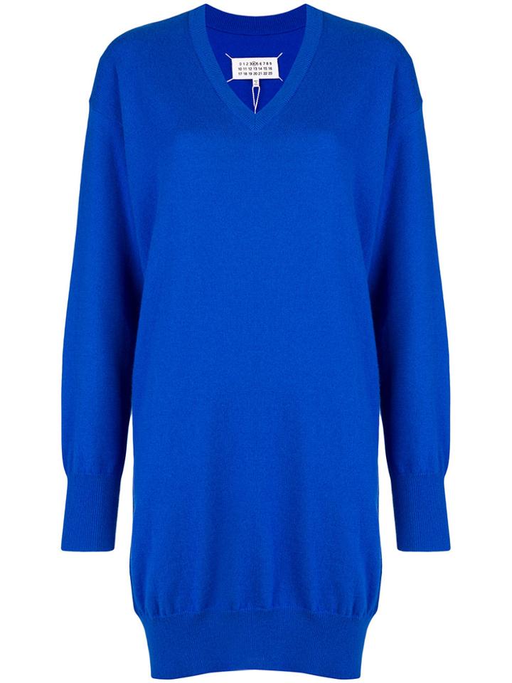 Maison Margiela Knitted Short Dress - Blue