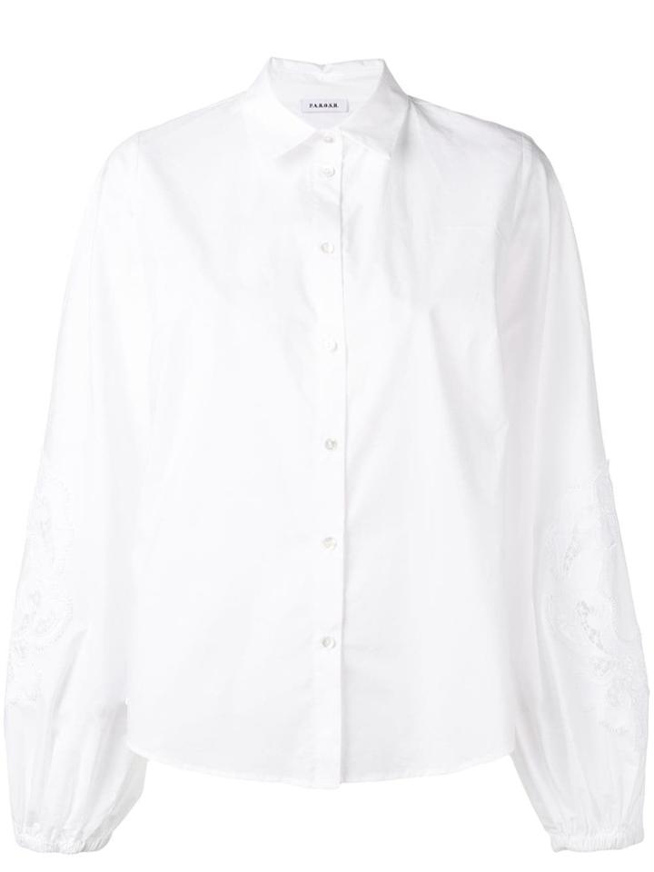 P.a.r.o.s.h. Long Sleeved Shirt - White