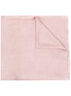 's Max Mara Fringed Scarf - Pink