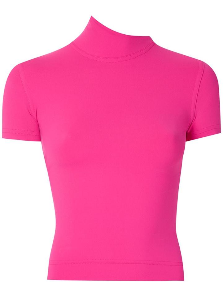 À La Garçonne Symmetric Tutleneck Blouse - Pink