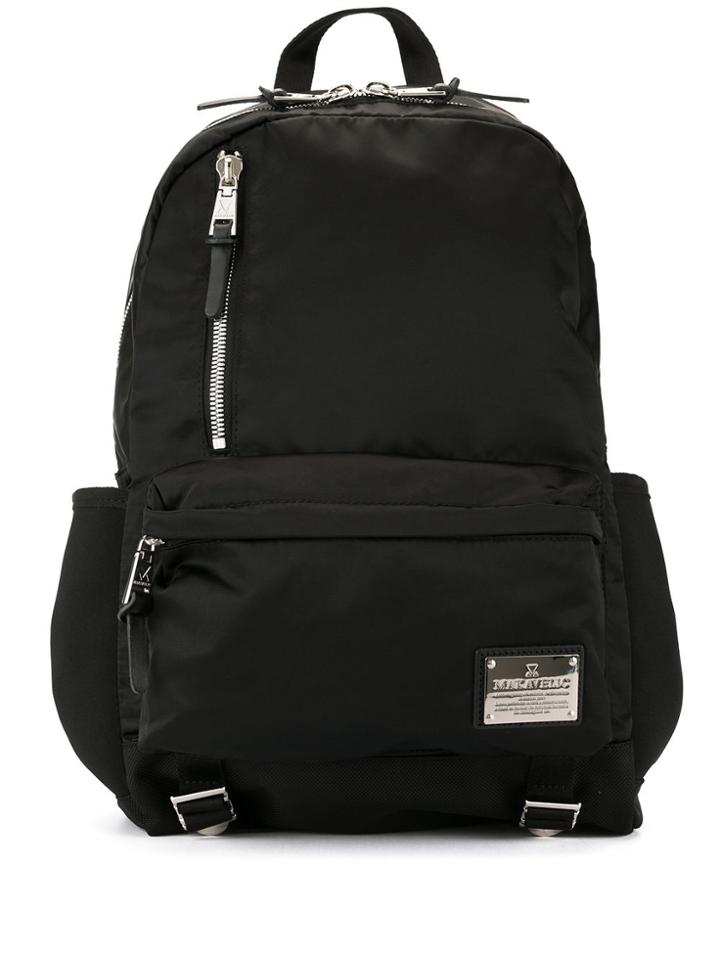 Makavelic Shine Finish Backpack - Black