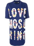 Love Moschino Cheerleader Doll Logo Dress - Blue